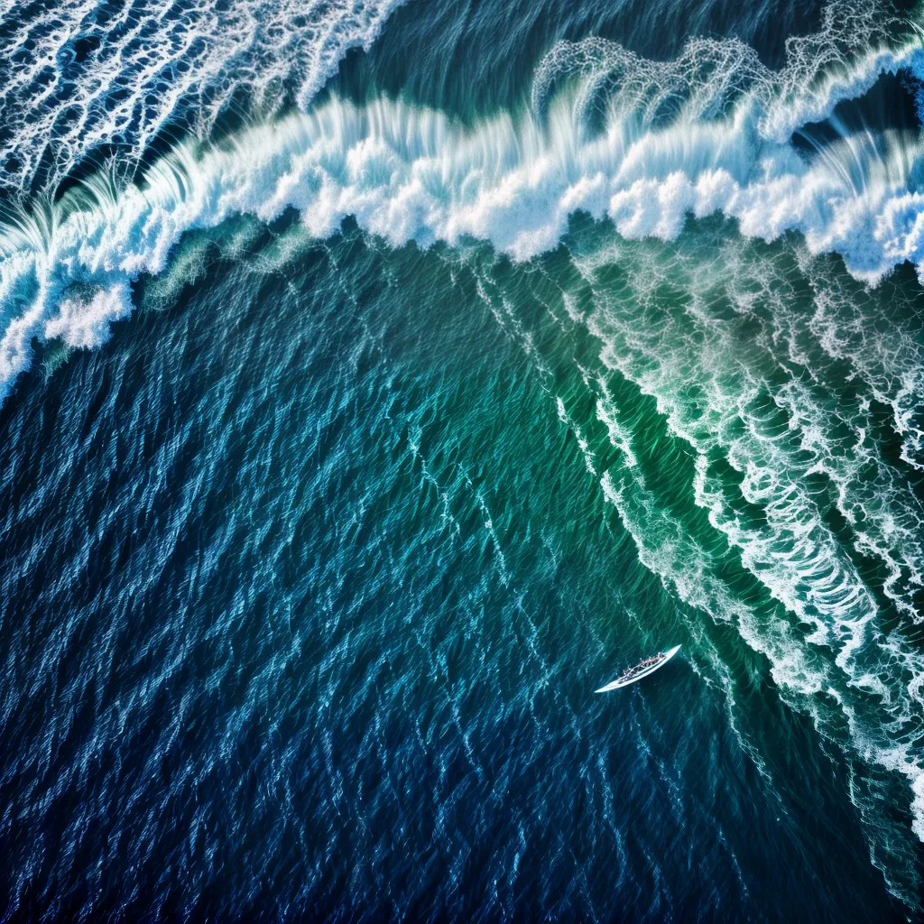 Fotos oceano azul profundo poderoso