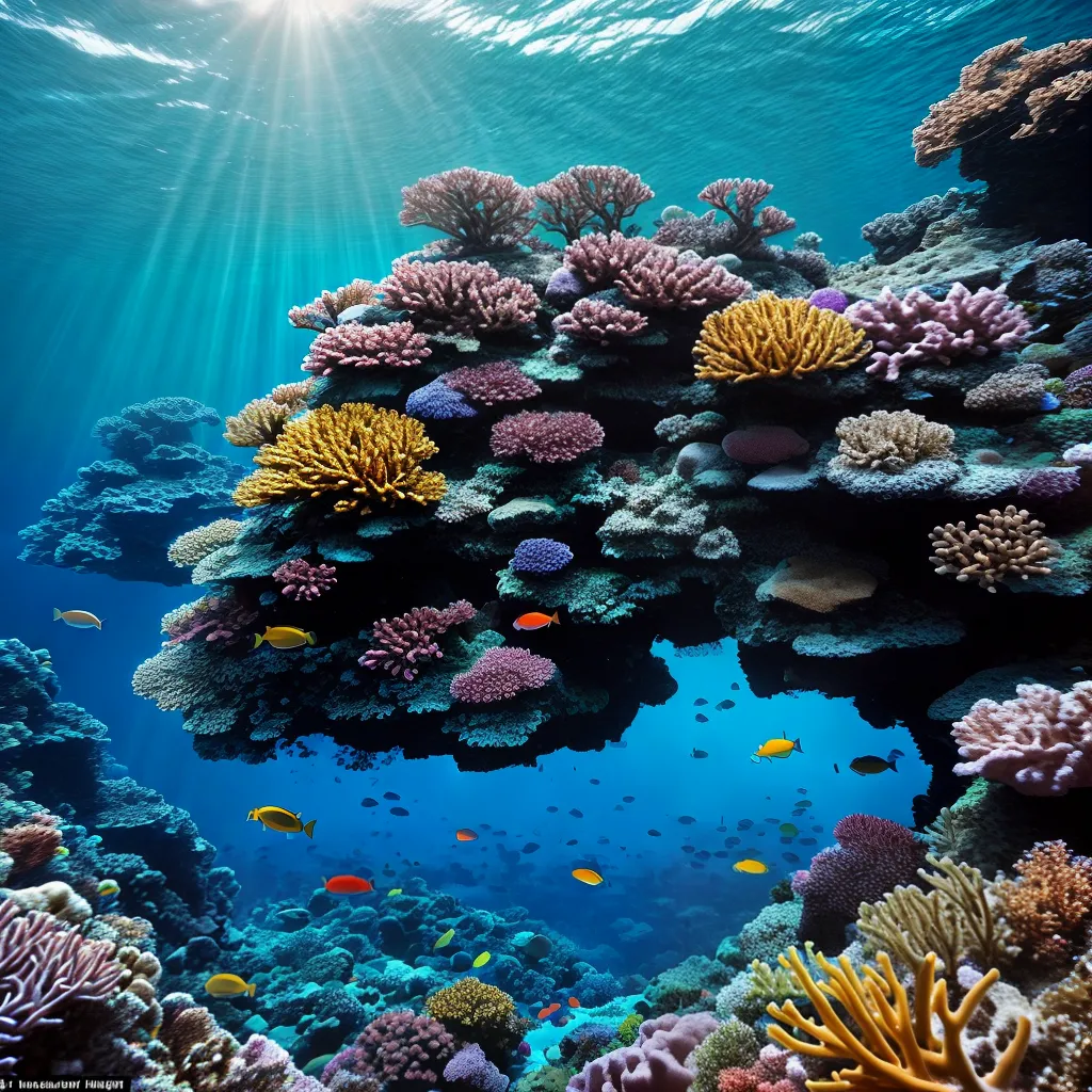 Fotos oceano azul recife peixes tropicais