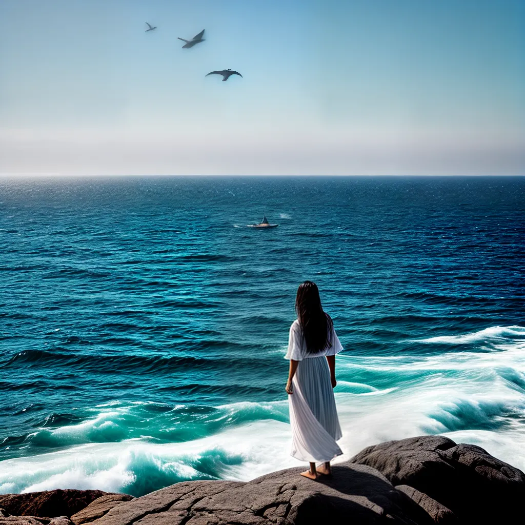 Desvendando o Significado dos Sonhos com Água - Tema: Interpretação de sonhos comuns 5 Fotos oceano horizonte delfins veleiro liberdade