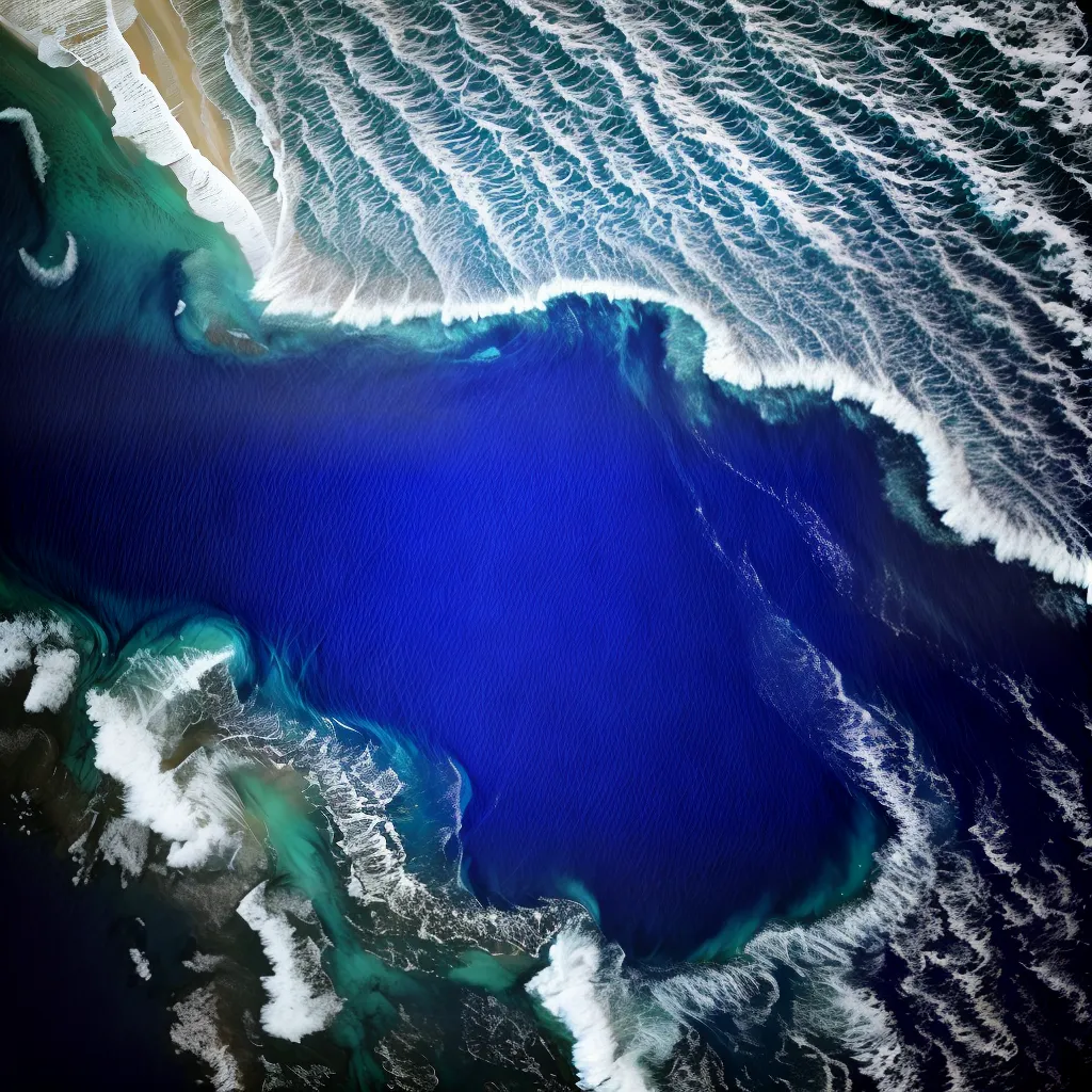 Fotos oceano ilhas azul profundo onda