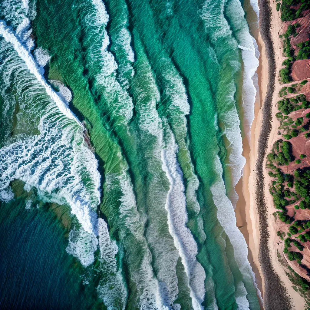 Fotos oceano infinito azul ondas poder