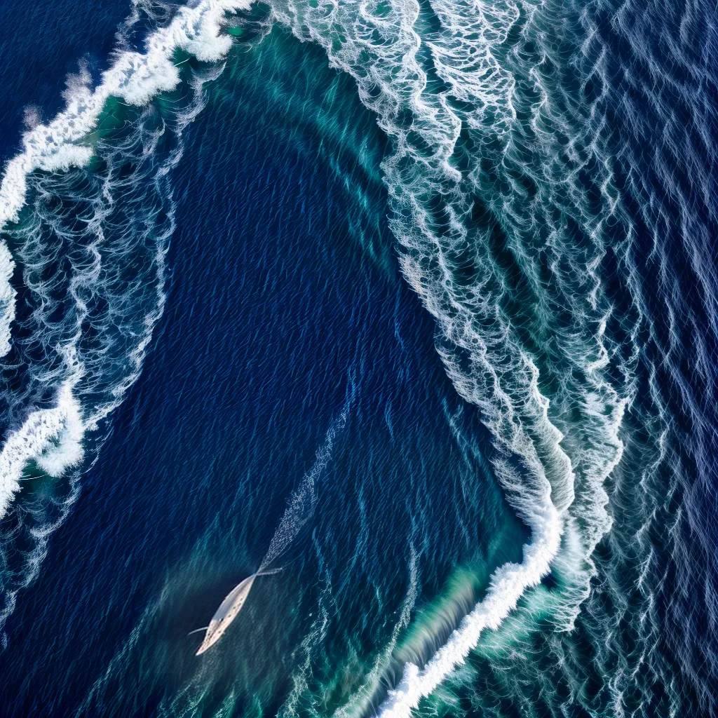 Fotos oceano misterioso baleias profundezas