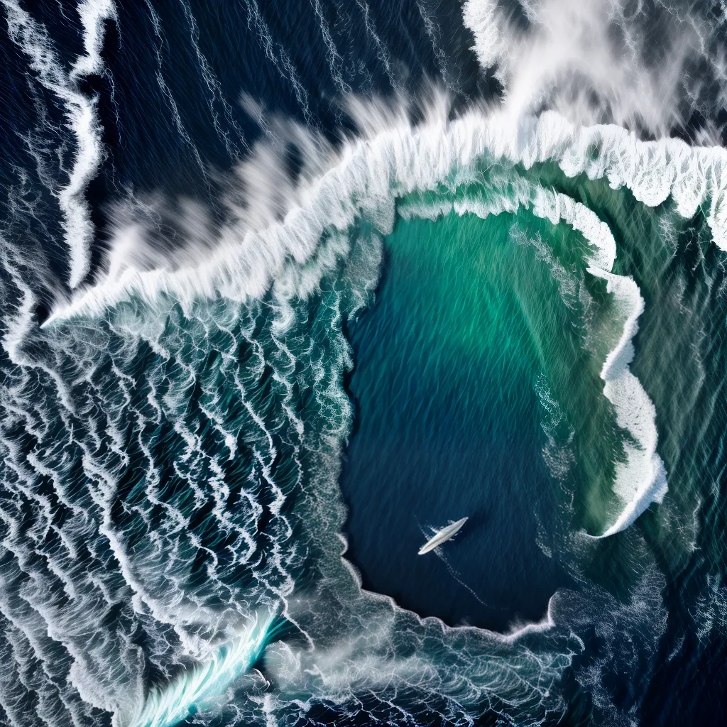 Fotos oceano misterioso ondas baleias