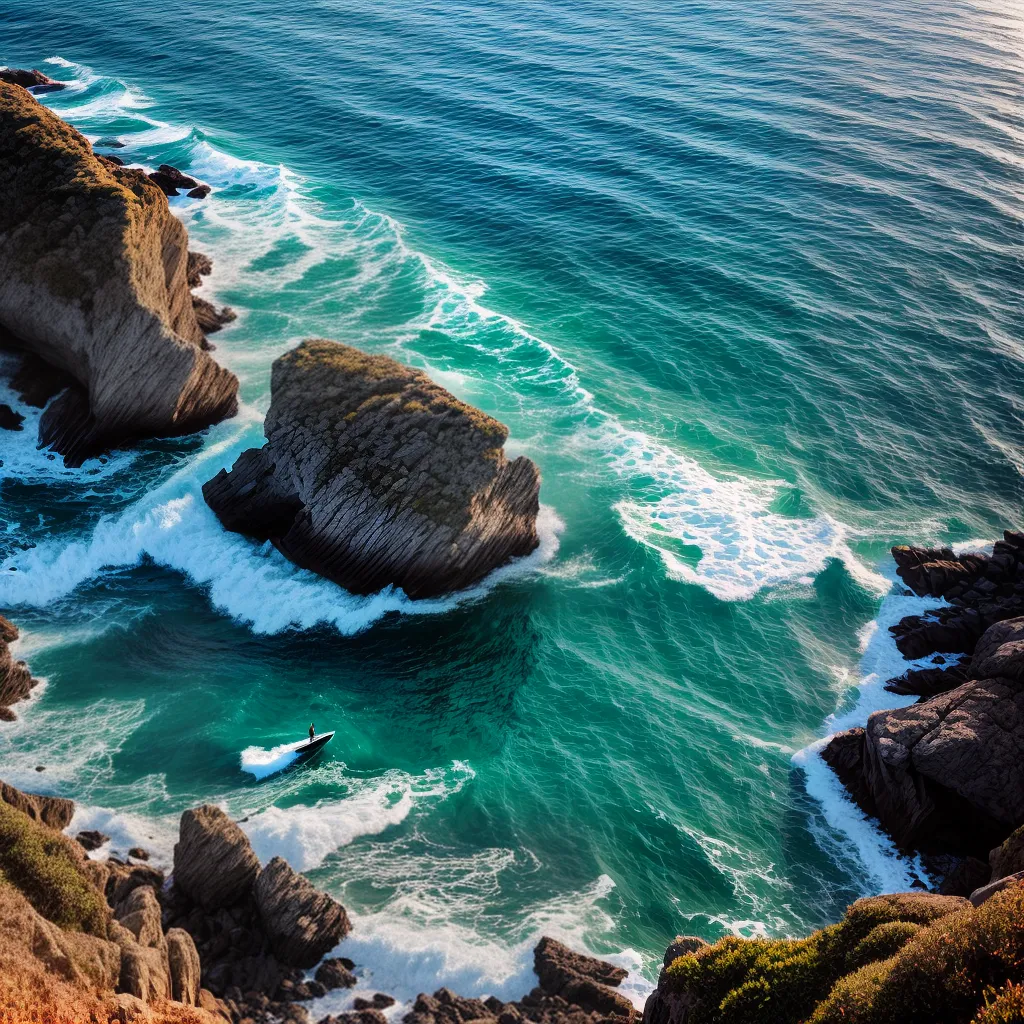 Fotos oceano por do sol caminhada espiritual
