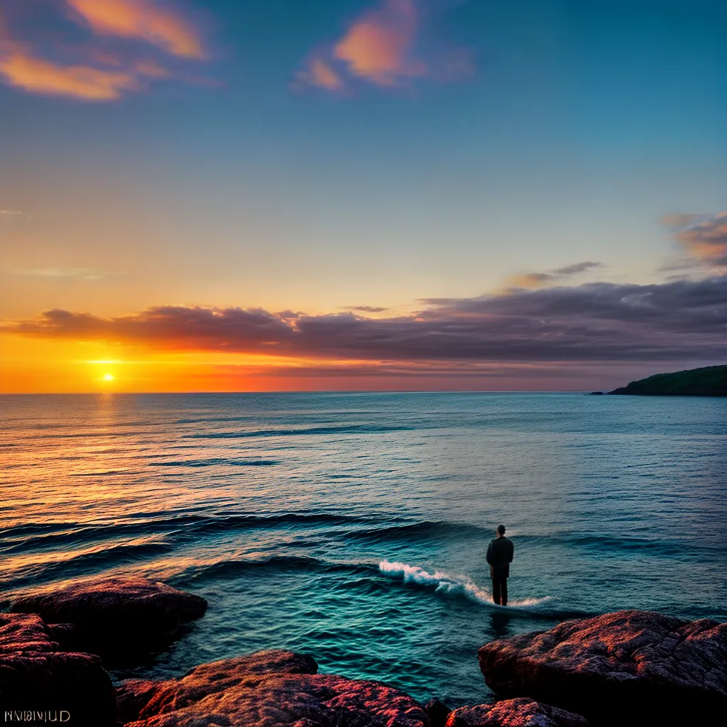 Mar: Entenda o Que Significa Sonhar com Este Elemento da Natureza 2 Fotos oceano por do sol solidao reflexao 7