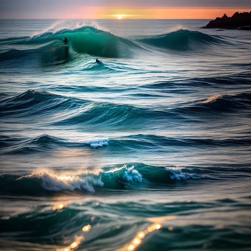 Mutável como as ondas do mar: conheça o significado de sonhar com água 4 Fotos oceano por do sol sonho vida