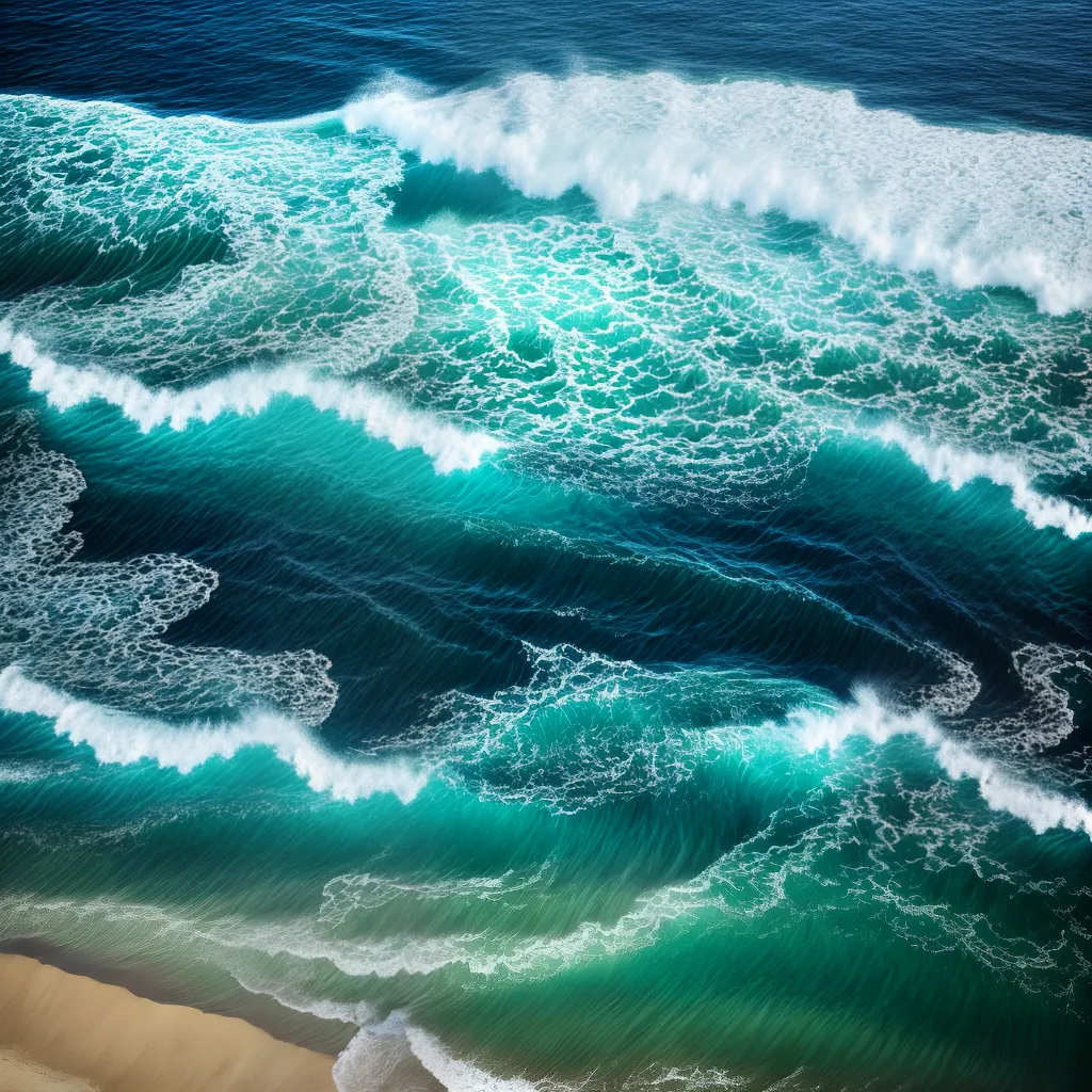 Fotos oceano reflexao praia horizonte
