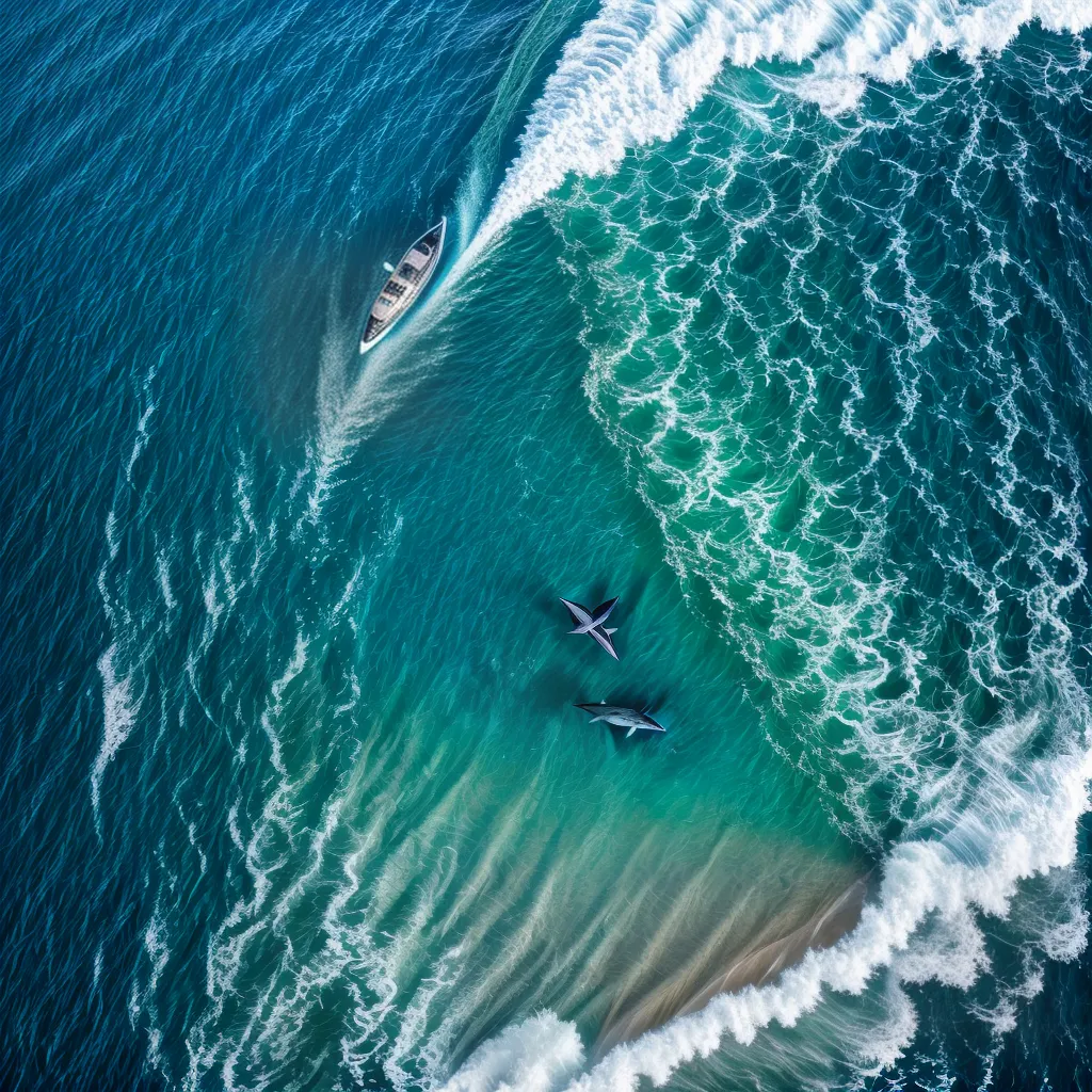 Fotos oceano sereno golfinhos liberdade