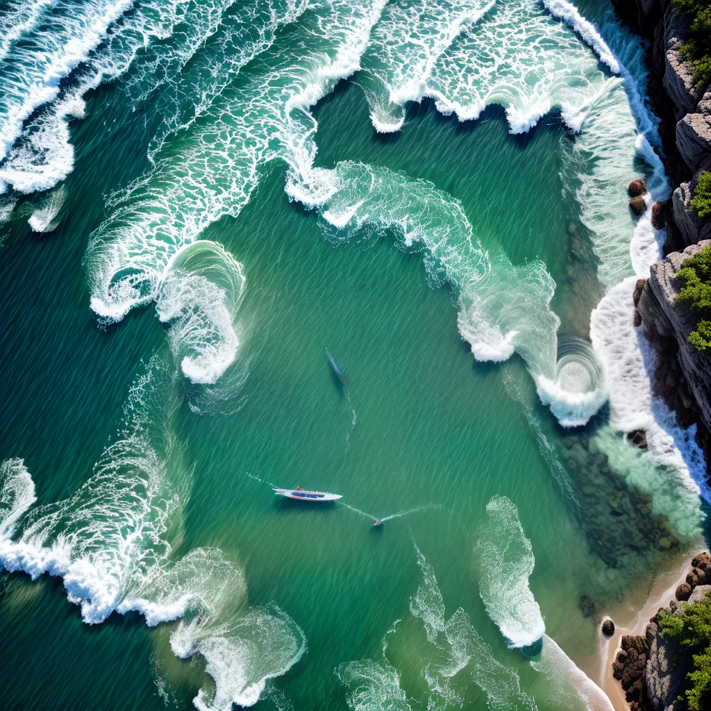 Fotos oceano sereno ondas tranquilidade