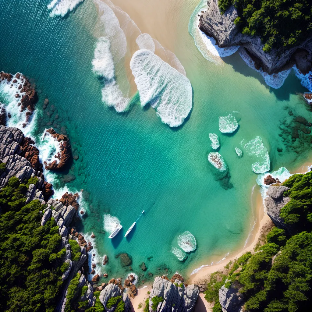 Descubra Qual o Significado de Sonhar com o Mar Azul Cristalino e Prainhas Desertas 5 Fotos oceano sereno praia solitaria