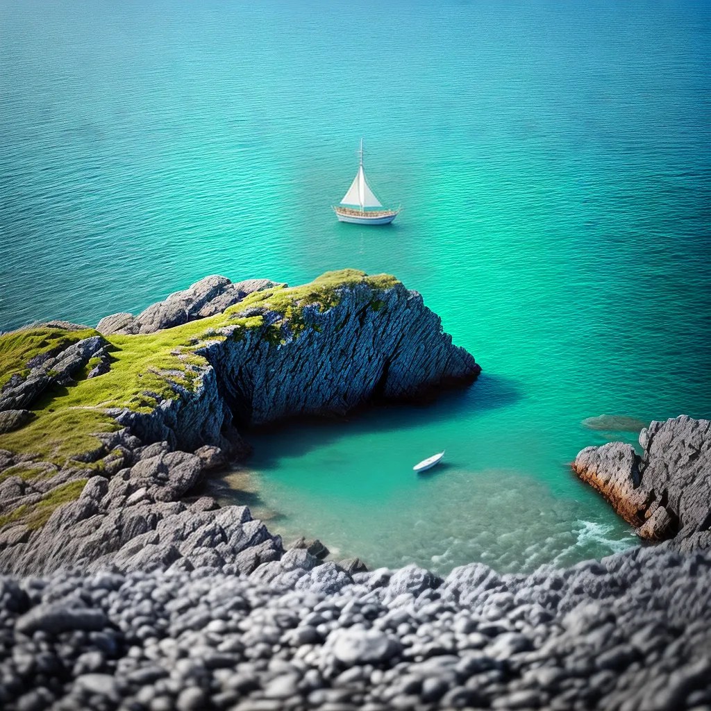 O Significado de Sonhar com Mar: o Mistério da Quietude Submersa 2 Fotos oceano sereno veleiro solidao