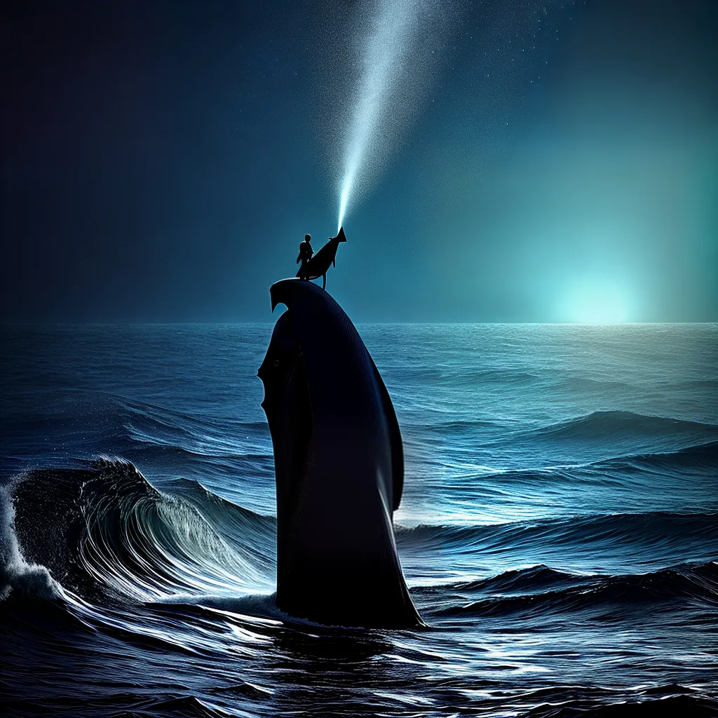 Os Mistérios do Mar Profundo: Significados de Sonhar com Animais Marinhos 4 Fotos oceano silhueta criatura misteriosa