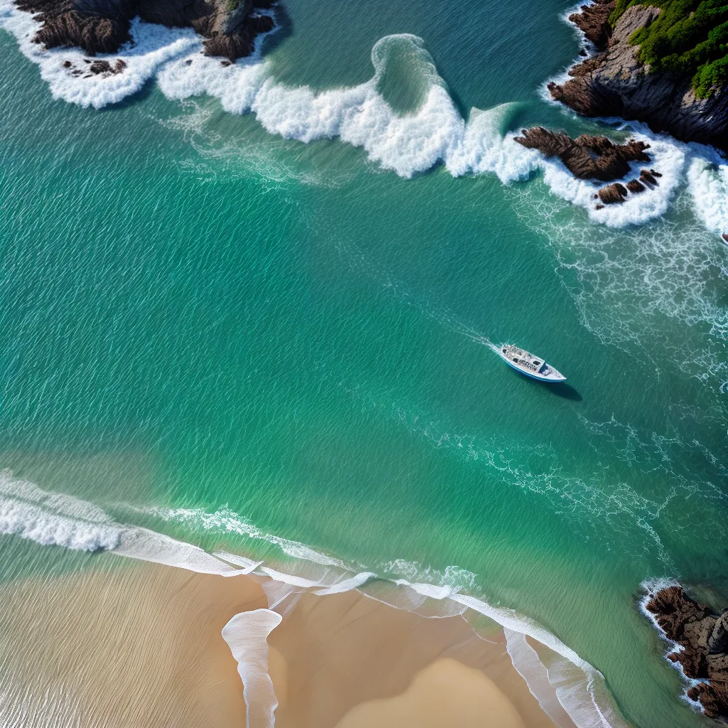 Fotos oceano sonho barco gaivotas serenidade