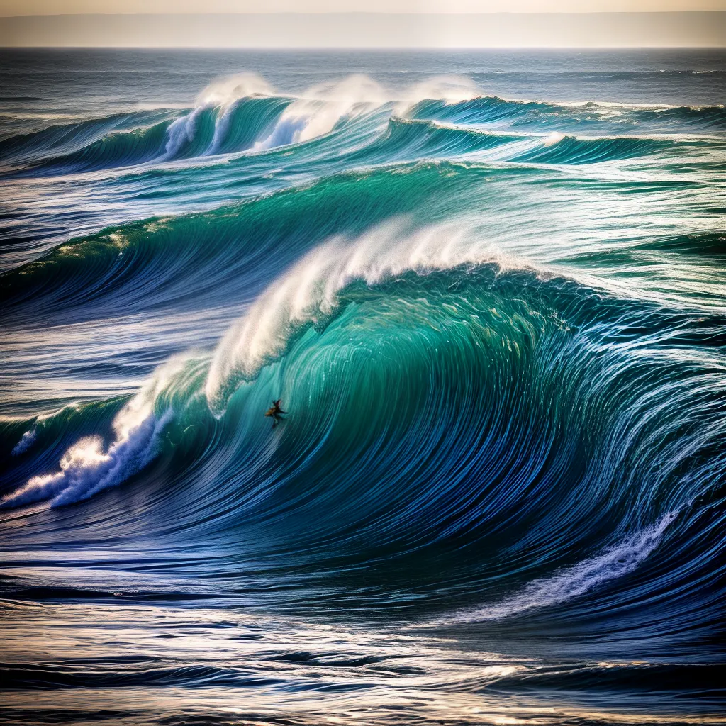 Fotos onda poderosa oceano mente