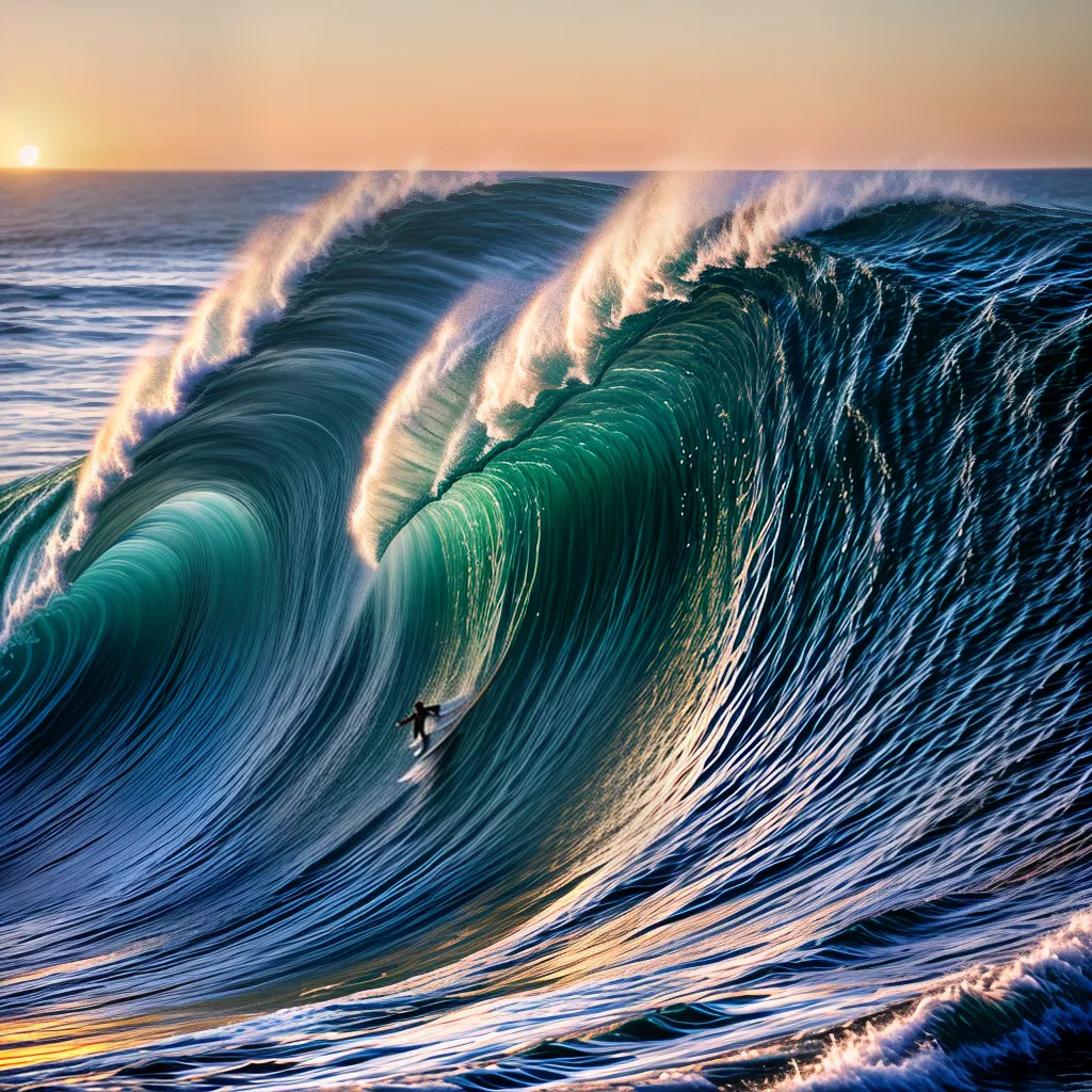 Descubra o que Significa Sonhar com Ondas Grandes 2 Fotos onda poderosa surfar sonho emocao