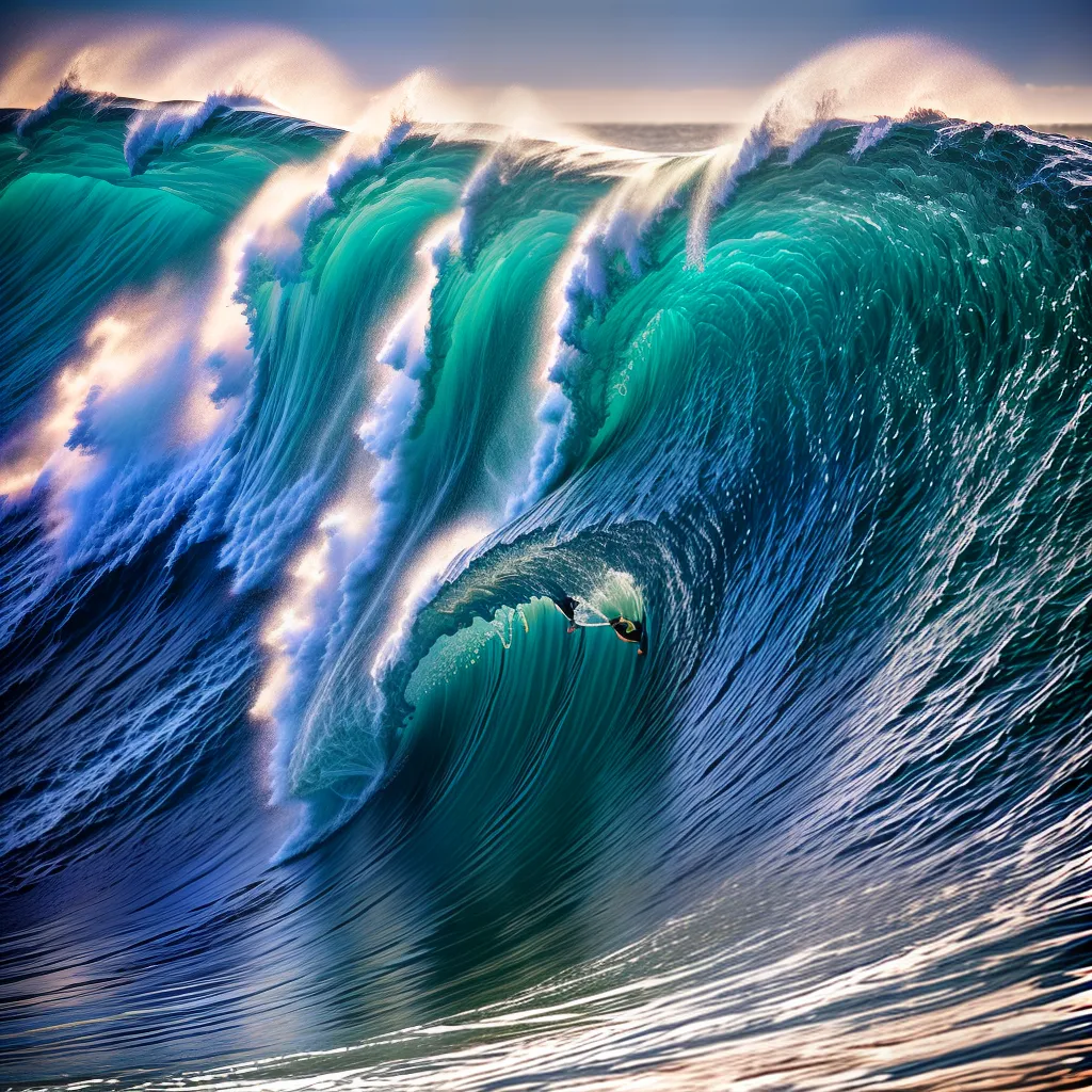 Fotos onda surfista intenso sonho