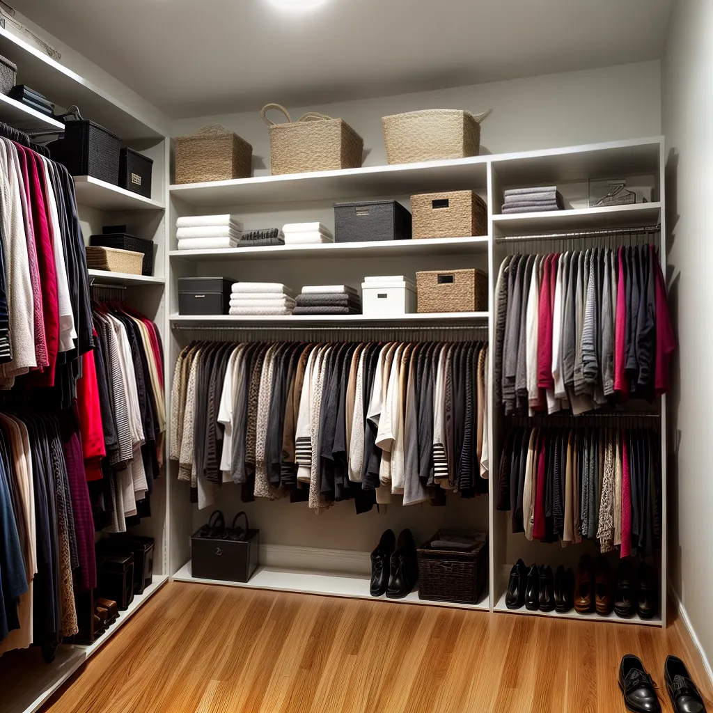 Fotos organizacao mente limpa closet colorido