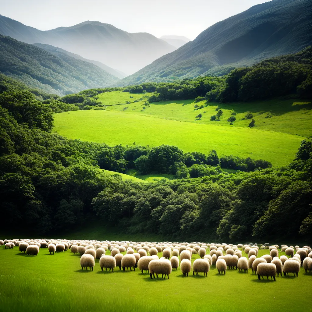 Olhar Além do Pomar: O que Significa Sonhar com Ovelhas 2 Fotos ovelhas pastando campo verde