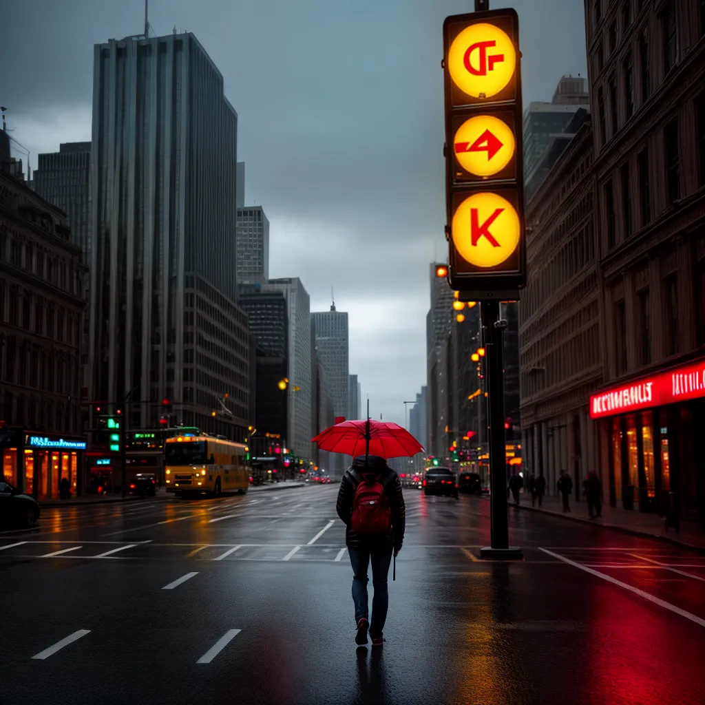 Fotos paciente guarda chuva sinal vermelho