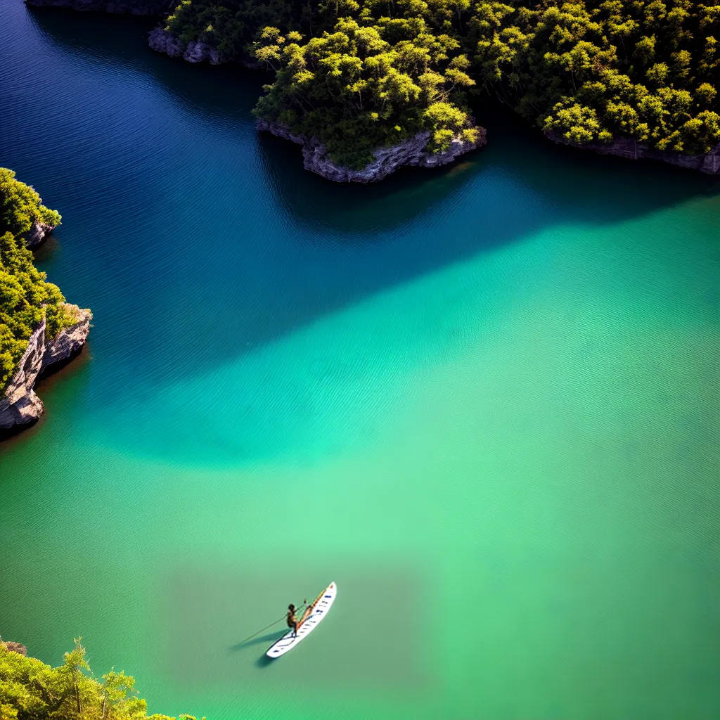 Sonhar com Esportes Aquáticos: Qual o Significado? 3 Fotos paddleboard lago serenidade equilibrio