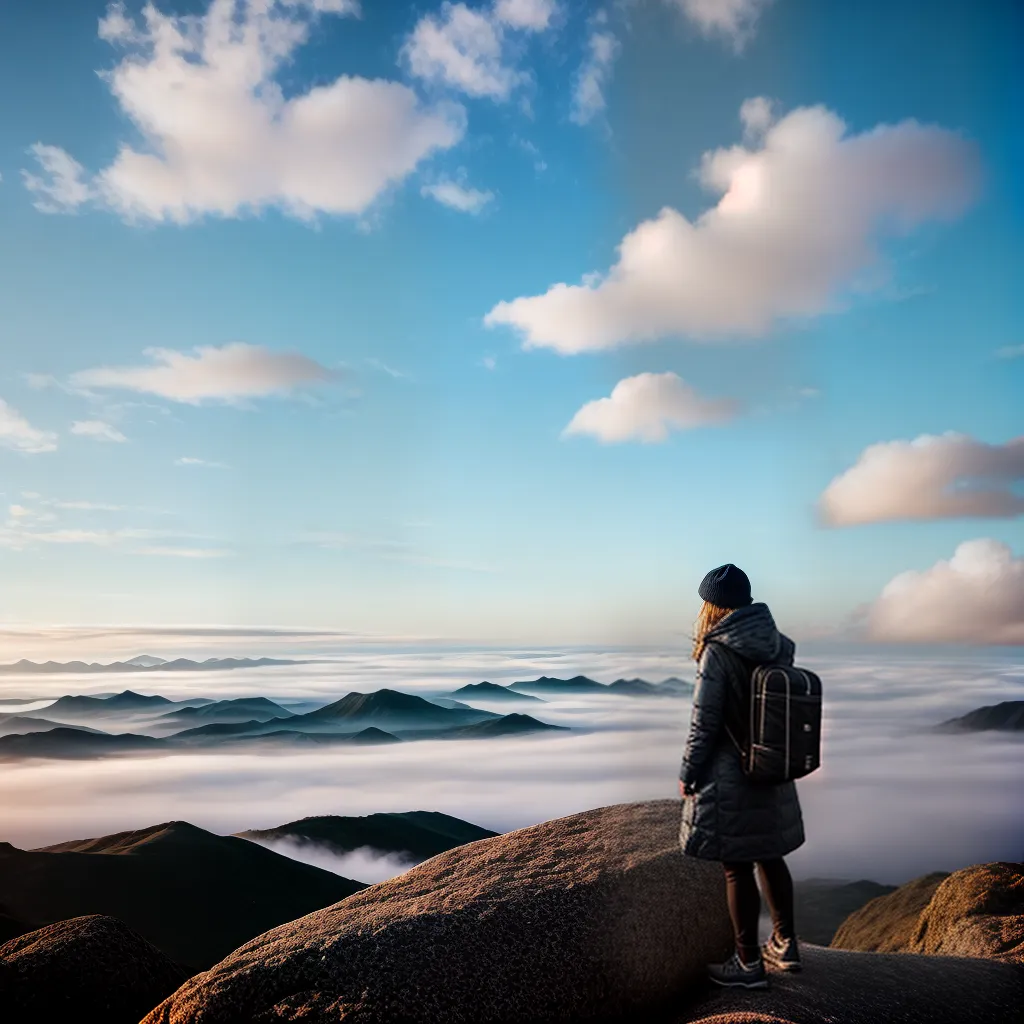 Navegando entre os Sonhadores: Entenda o que Significa Sonhar com Nuvens 4 Fotos paisagem nuvens azul pessoa