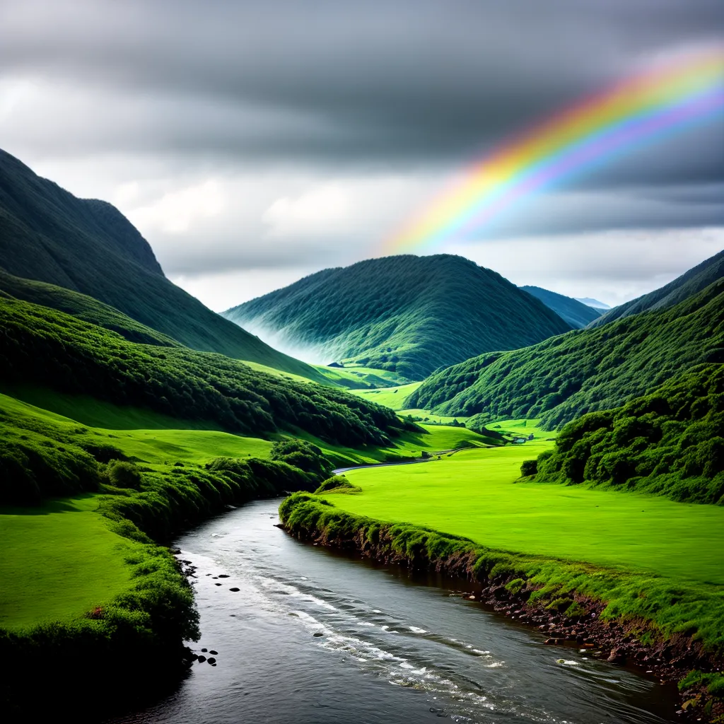 Descubra o Significado dos Sonhos com uma Paisagem Harmoniosa 3 Fotos paisagem rio arcoiris sonhos