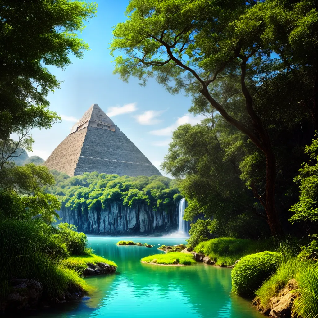 Fotos palacio piramide verde ceu gemas