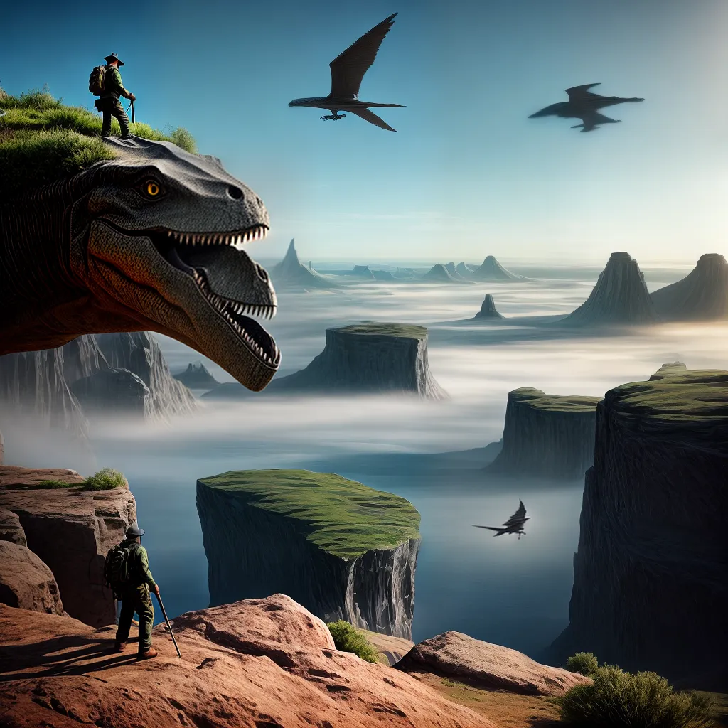 Fotos paleontologo sonho fossil nuvens pterosauros