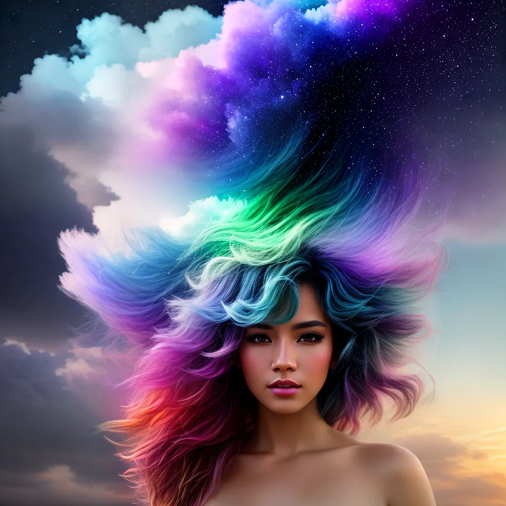 Fotos paleta sonhos cores nuvens estrelas