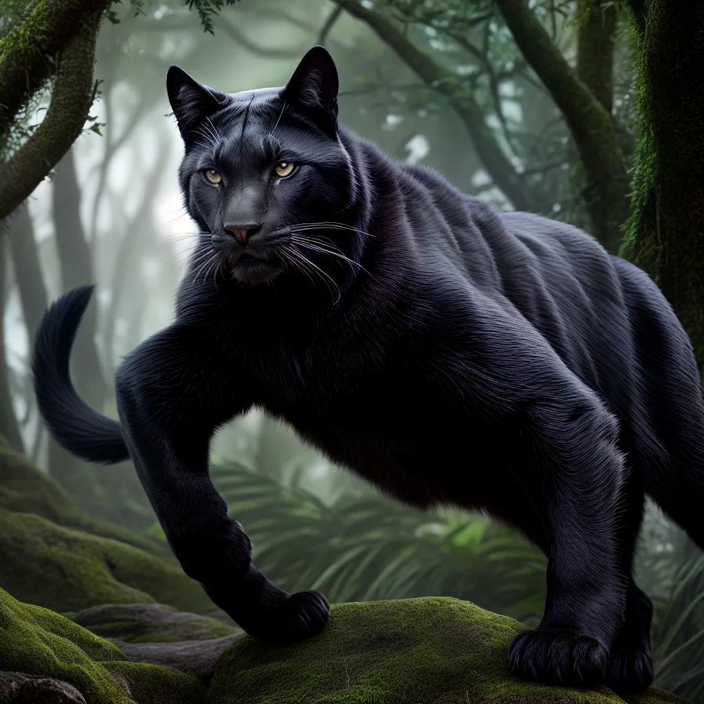 Fotos pantera negra jungla forca instinto