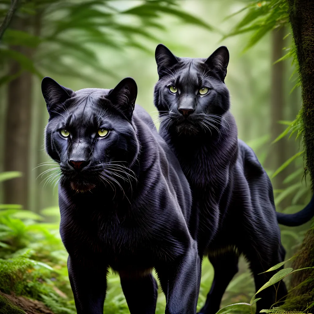 Fotos pantera negra jungla instinto