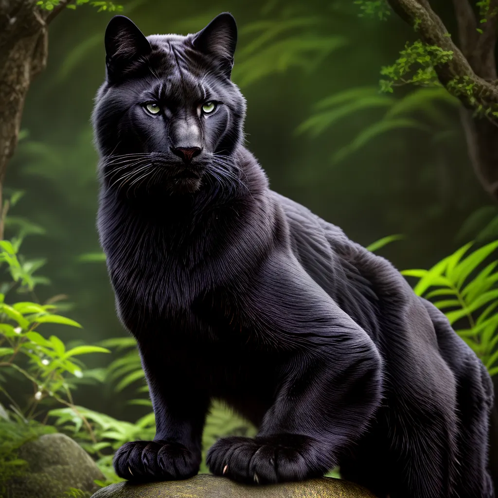 Fotos pantera negra lua cheia jungle