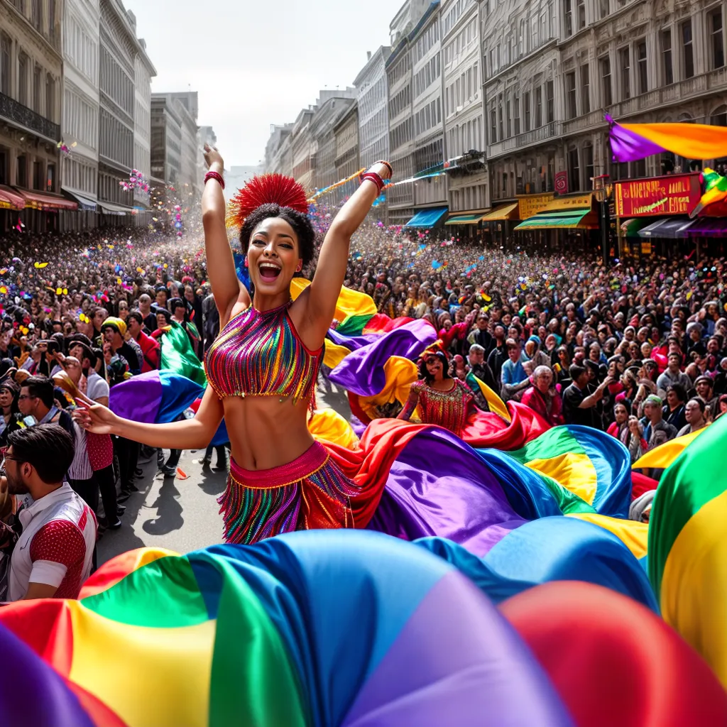 Compreendendo o Significado dos Sonhos com Festejo e Alegria 6 Fotos parada festa colorida mascaras
