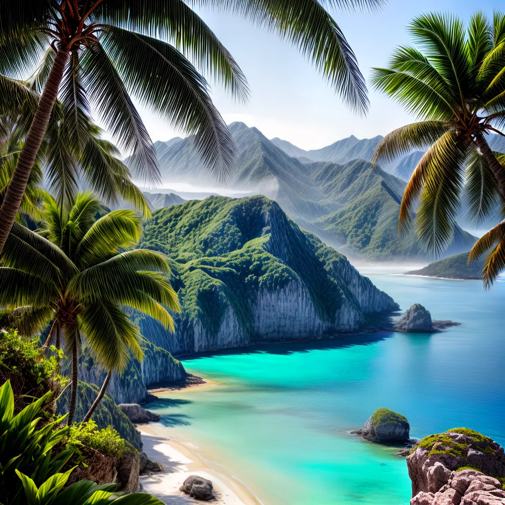 Descubra o que Significa Sonhar com Lugares Exóticos e Diferentes 3 Fotos paraiso tropical agua cristalina palmeiras montanhas