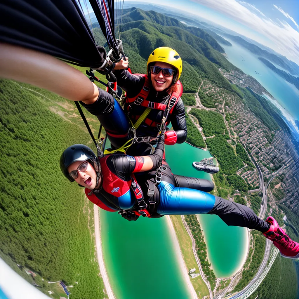Desvendando o Mistério dos Sonhos Radicais: Significados de Voo de Asa Delta, Queda Livre e Saltos de Bungee Jump 4 Fotos parapente aventura risco limite
