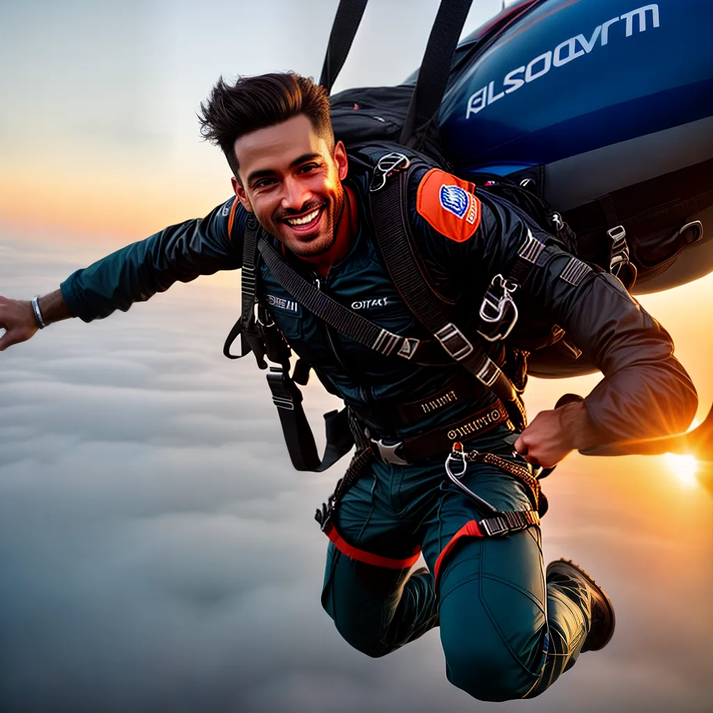 Descubra o Significado de Sonhar com Aventuras Radicais. 6 Fotos paraquedismo por do sol aventura