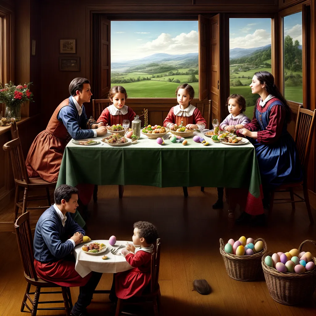 Páscoa: Descubra o Verdadeiro Significado da Celebração 4 Fotos pascoa familia mesa cruz bolos