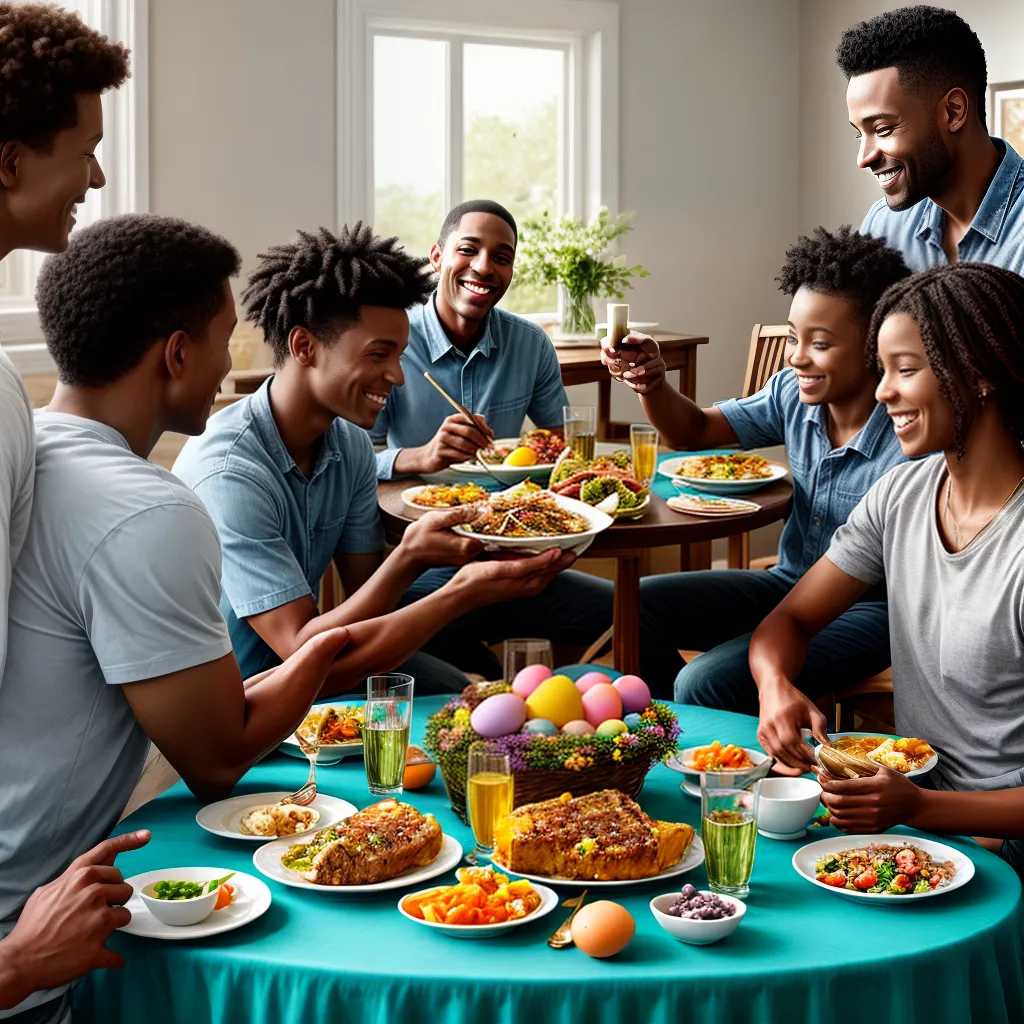 Páscoa: Descubra o Verdadeiro Significado da Celebração 13 Fotos pascoa familia mesa ovo sorrisos 1
