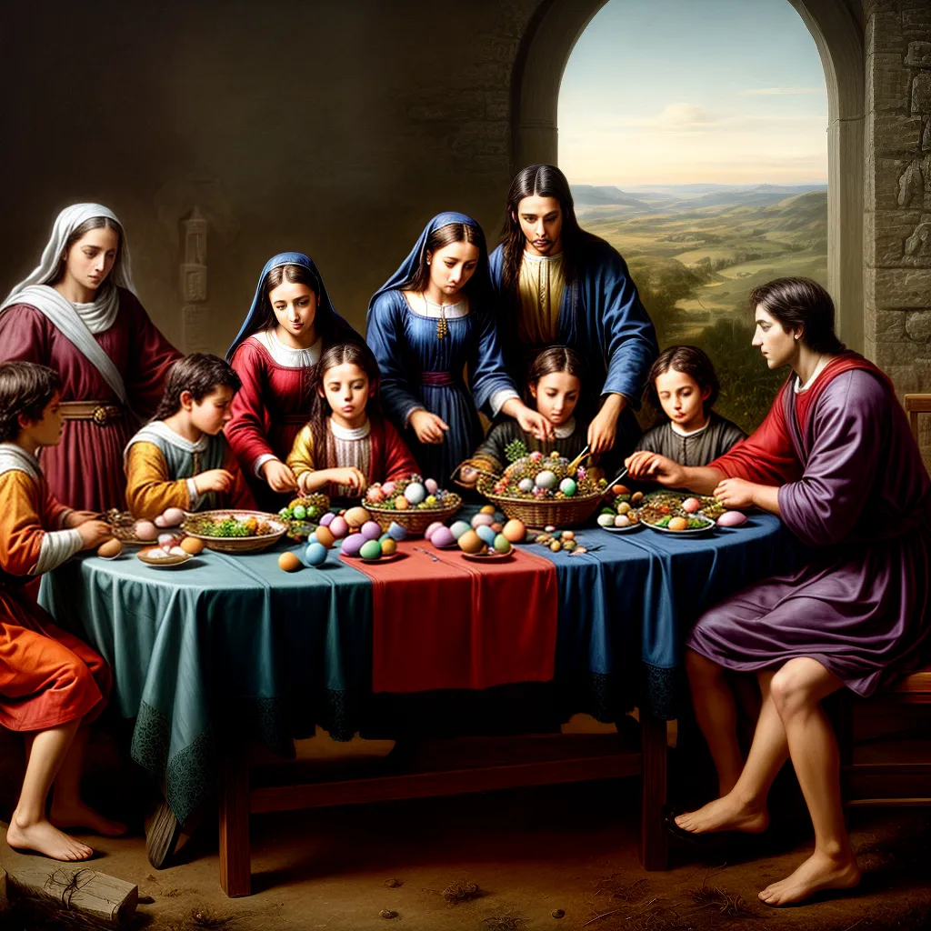 Páscoa: Descubra o Verdadeiro Significado da Celebração 9 Fotos pascoa familia mesa ovos cruz biblia