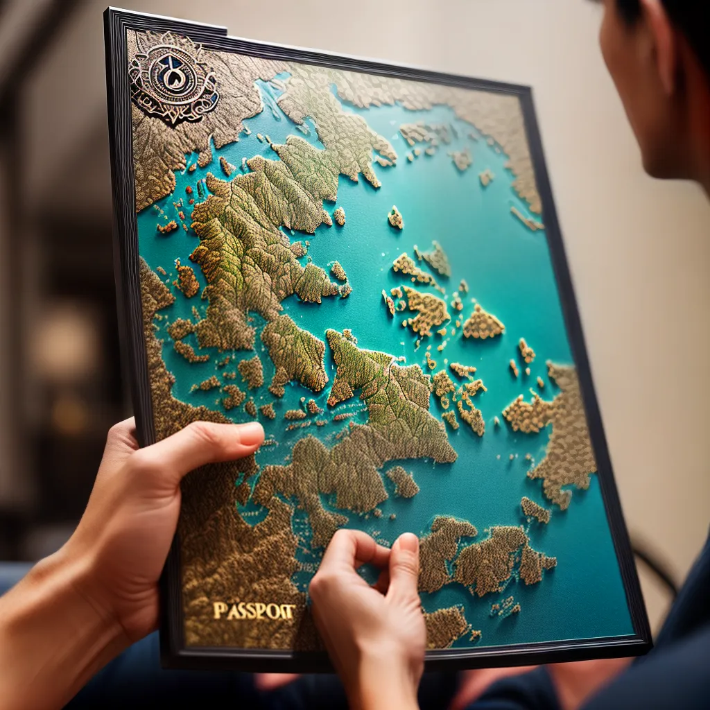 Fotos passaporte mapa fronteira viagem
