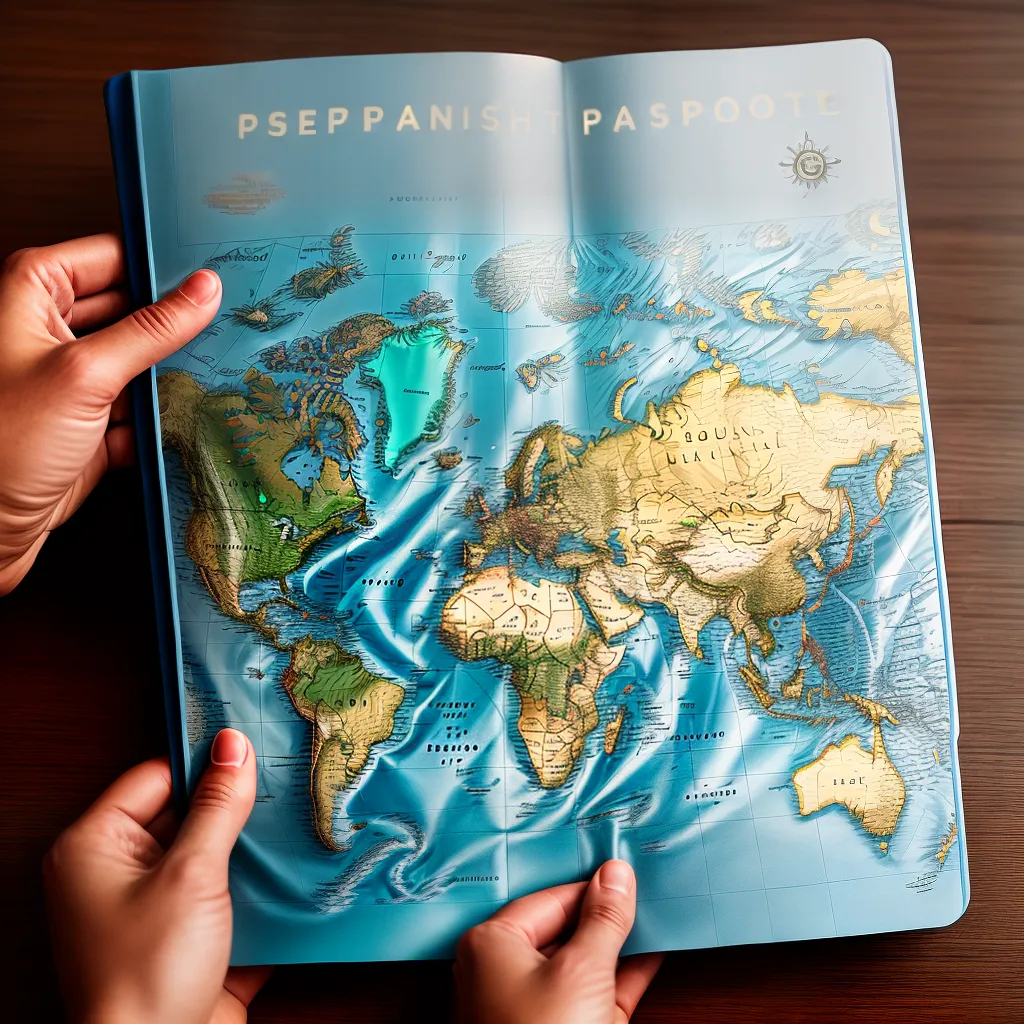 Fotos passaporte mapa mundo descoberta