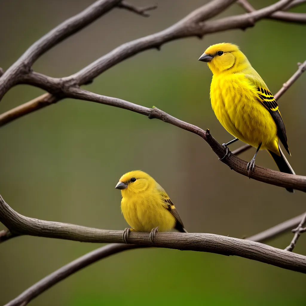 Fotos passaro amarelo cantando liberdade