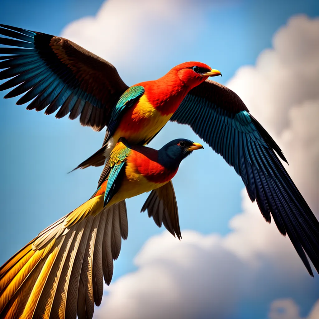 ologia dos Sonhos com Aves e sua Representação 6 Fotos passaro colorido voando ceu liberdade
