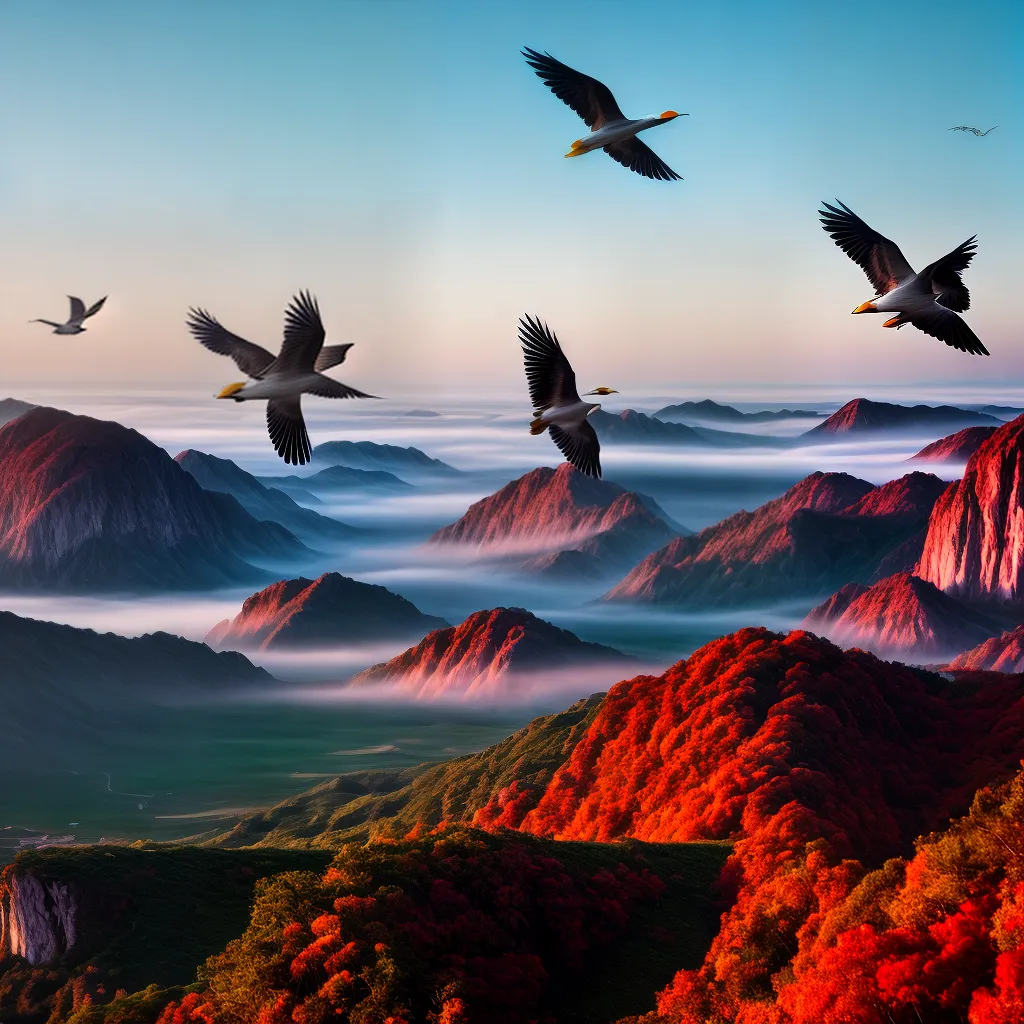 Significado de Sonhar com Pássaros Voando: Liberdade e Celebração da Vida 4 Fotos passaros ceu liberdade cores