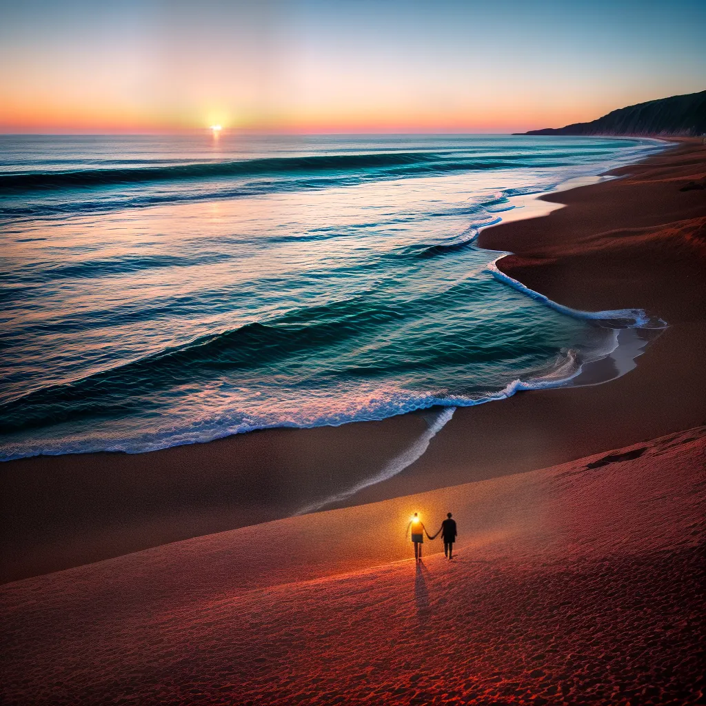 Descubra o que significa sonhar com Amor e Afeto 2 Fotos passeio romantico entardecer praia amor 1