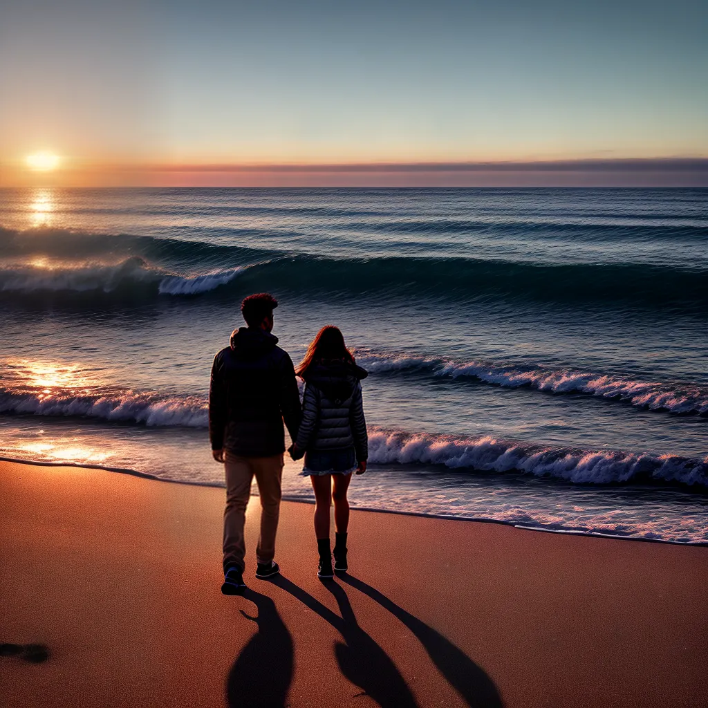 Fotos passeio romantico por do sol