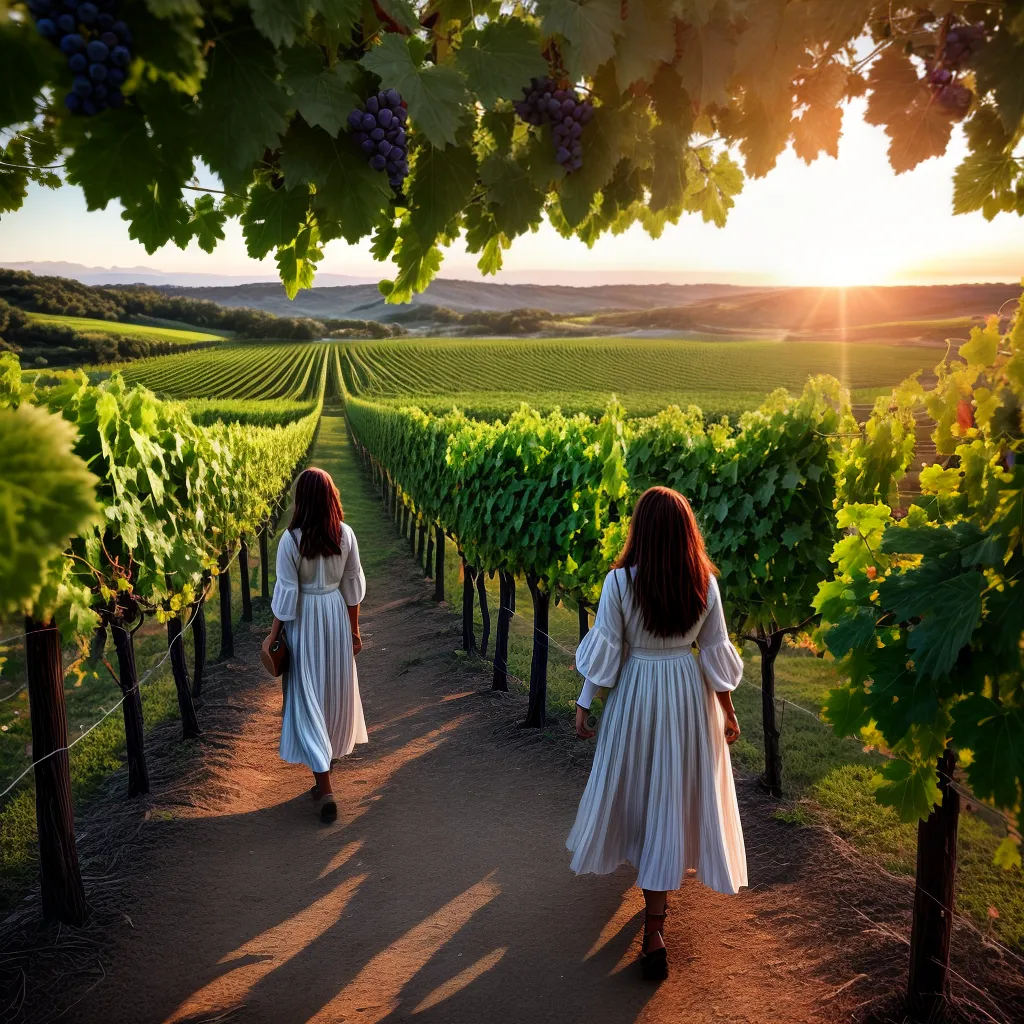 Fotos passeio vinicola por do sol trabalho