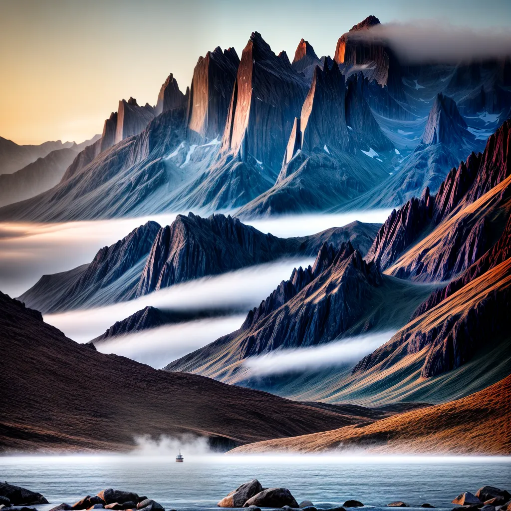 Fotos patagonia montanhas misterio jornada
