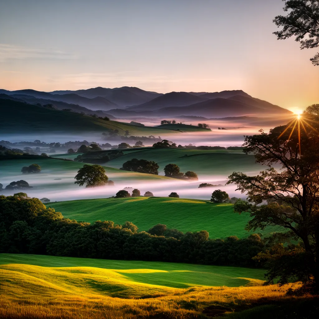 Sonhos: O Que Significa Sonhar com o Campo e a Natureza. 2 Fotos paz campo montanhas rio por do sol