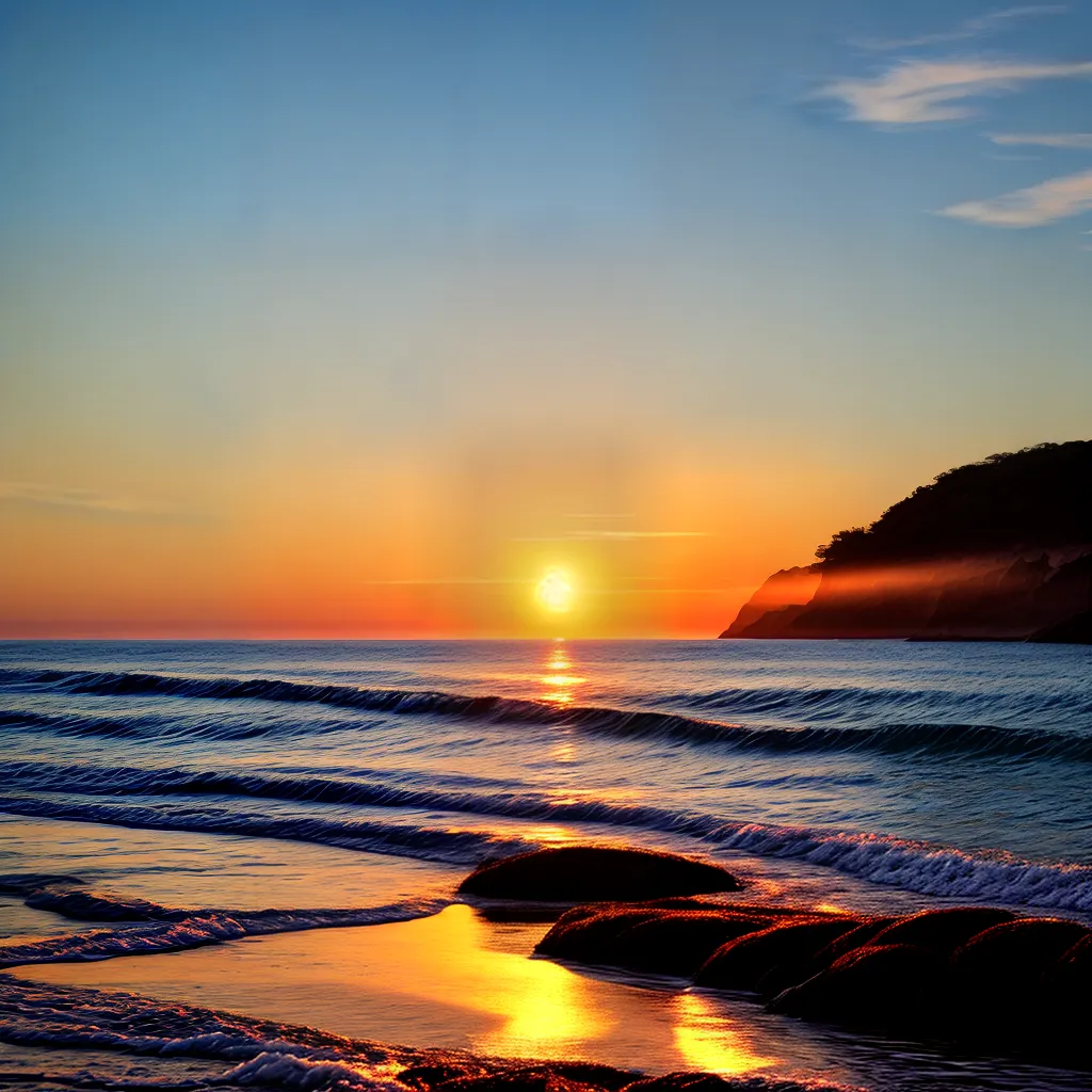 Sonhar com um lindo pôr do sol na praia - o que significa? 2 Fotos paz fim capitulo por do sol